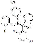 6-chloro-3-(4-chlorophenyl)-2,4-bis(2-fluorophenyl)-3,4-dihydroquinazolin-4-ol CAS#: 77549-03-2
