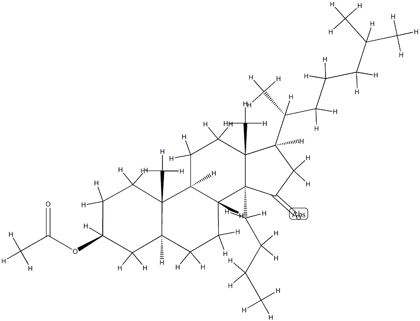 14-Butyl-15-oxo-5α-cholestane-3β-yl=acetate CAS#: 74420-87-4