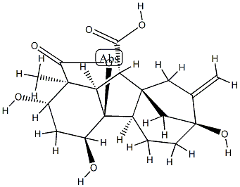 2β,4α,4aα,7-Tetrahydroxy-1β-methyl-8-methylenegibbane-1α,10β-dicarboxylic acid 1,4a-lactone CAS#: 75082-54-1