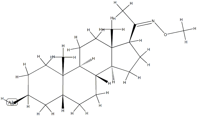 3β-Hydroxy-5β-pregnan-20-one (O-methyl oxime) CAS#: 75112-90-2