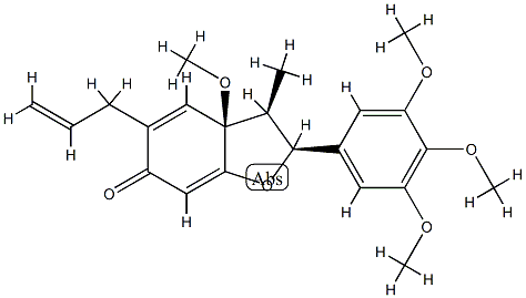 (2S)-3,3a-Dihydro-3aα-methoxy-3α-methyl-5-(2-propenyl)-2α-(3,4,5-trimethoxyphenyl)-6(2H)-benzofuranone CAS#: 75363-17-6