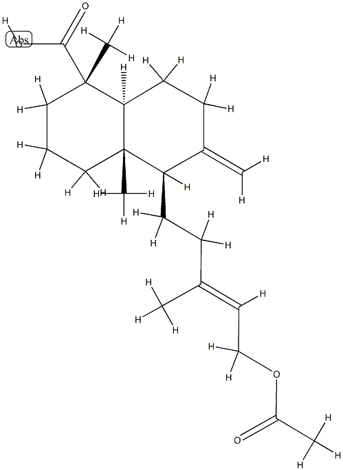 (1S,8aβ)-Decahydro-5α-[(E)-5-acetoxy-3-methyl-3-pentenyl]-1,4aα-dimethyl-6-methylene-1-naphthalenecarboxylic acid CAS#: 77096-81-2