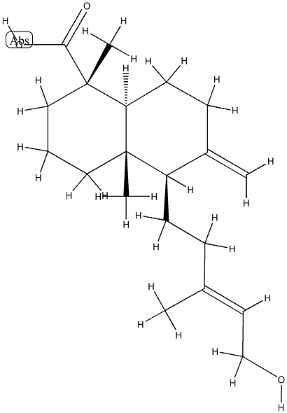 (1S,8aβ)-Decahydro-5α-[(E)-5-hydroxy-3-methyl-3-pentenyl]-1,4aα-dimethyl-6-methylene-1-naphthalenecarboxylic acid CAS#: 77096-82-3