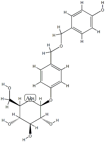 4-(β-D-Glucopyranosyloxy)benzyl-4-hydroxybenzyl ether CAS#: 77162-64-2