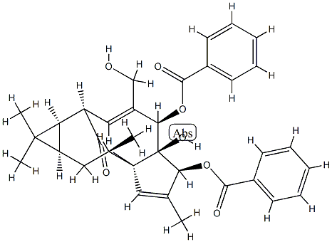 (1aR)-5β,6β-Bis(benzoyloxy)-1aα,2,5,5a,6,9,10,10aα-octahydro-5aβ-hydroxy-4-(hydroxymethyl)-1,1,7,9α-tetramethyl-1H-2α,8aα-methanocyclopenta[a]cyclopropa[e]cyclodecen-11-one CAS#: 77495-85-3