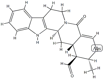 (15S)-19,20-Didehydro-17α-methyl-21-oxo-18-oxayohimban-16β-carbaldehyde CAS#: 77513-45-2