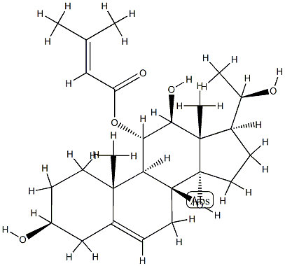 (20R)-Pregn-5-ene-3β,11α,12β,14,20-pentol 11-(3-methyl-2-butenoate) CAS#: 77524-37-9