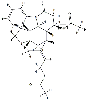 (12R)-12α-Acetyloxy-24-acetyl-12,24-secostrychnidin-10-one CAS#: 77824-97-6