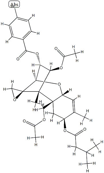 12,13-Epoxytrichothec-9-ene-3α,4β,8α,15-tetrol 4,15-diacetate 3-(4-bromobenzoate)8-(3-methylbutanoate) CAS#: 77882-84-9