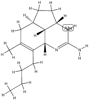 (3aS)-8-Butyl-1,3aα,4,5,5aβ,6,8aα,8bα-octahydro-7-methylcyclopenta[de]quinazoline-2-amine CAS#: 78777-03-4