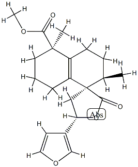 (3R,5S)-5-(3-Furyl)-3',4,4',5,5',6',7',8'-octahydro-2'α,5'-dimethyl-2-oxospiro[furan-3(2H),1'(2'H)-naphthalene]-5'α-carboxylic acid methyl ester CAS#: 78791-49-8