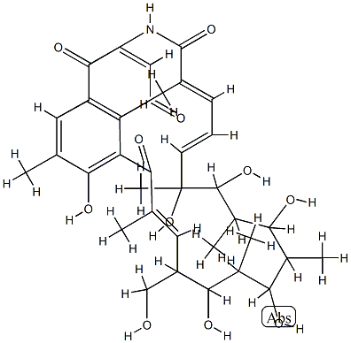 8-Deoxy-20-hydroxyrifamycin W CAS#: 75352-19-1