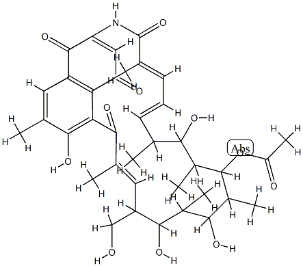 8-Deoxyrifamycin W 23-acetate CAS#: 75352-21-5