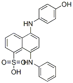 8-anilino-5-(4-hydroxyanilino)naphthalenesulphonic acid CAS#: 82-31-5