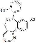 9-chloro-7-(2-chlorophenyl)-5H-pyrimido(5,4-d)(2)benzazepine CAS#: 76988-39-1