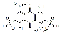 9,10-dihydro-1,5-dihydroxy-4,8-dinitro-9,10-dioxoanthracene-2,7-disulphonic acid CAS#: 79817-72-4