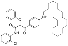 ALPHA-(4-OCTADECANYLAMINO)-BENZOYL-ALPHA-PHENOXY-N-(2-CHLORPHENYL)-ACETAMIDE CAS#: 77383-32-5
