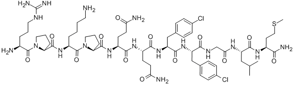 ARG-PRO-LYS-PRO-GLN-GLN-P-CHLORO-PHE-P-CHLORO-PHE-GLY-LEU-MET-NH2 CAS#: 73646-81-8