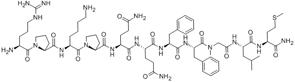 ARG-PRO-LYS-PRO-GLN-GLN-PHE-PHE-SAR-LEU-MET-NH2 CAS#: 77128-75-7