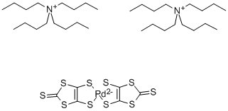BIS(TETRA-N-BUTYLAMMONIUM) BIS(1,3-DITHIOLE-2-THIONE-4,5-DITHIOLATO)PALLADIUM(II) CAS#: 72688-90-5