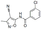 Benzamide, 3-chloro-N-(4-cyano-3-methyl-5-isoxazolyl)- CAS#: 773139-84-7