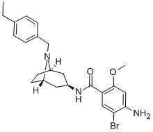 Benzamide, 4-amino-5-bromo-N-(8-((4-ethylphenyl)methyl)-8-azabicyclo(3 .2.1)oct-3-yl)-2-methoxy-, exo- CAS#: 76351-99-0