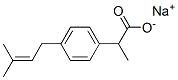 Benzeneacetic acid, -alpha--methyl-4-(3-methyl-2-butenyl)-, sodium salt (9CI) CAS#: 73318-90-8