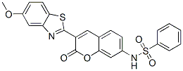 Benzenesulfonamide, N-3-(5-methoxy-2-benzothiazolyl)-2-oxo-2H-1-benzopyran-7-yl- CAS#: 79009-21-5