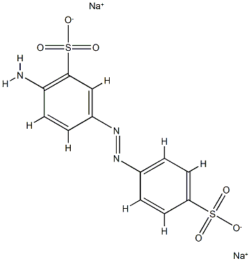 Benzenesulfonic acid, 2-amino-5-(2-(4-sulfophenyl)diazenyl)-, sodium salt (1:) CAS#: 79873-36-2