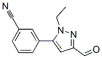 Benzonitrile, 3-(1-ethyl-3-formyl-1H-pyrazol-5-yl)- (9CI) CAS#: 777952-87-1