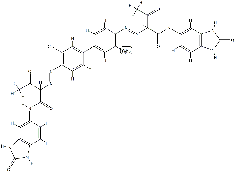 Butanamide, 2,2-(3,3-dichloro1,1-biphenyl-4,4-diyl)bis(azo)bisN-(2,3-dihydro-2-oxo-1H-benzimidazol-5-yl)-3-oxo- CAS#: 78245-94-0