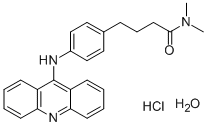 Butyramide, 4-(p-(9-acridinylamino)phenyl)-N,N-dimethyl-, hydrochlorid e, hydrate CAS#: 73790-23-5