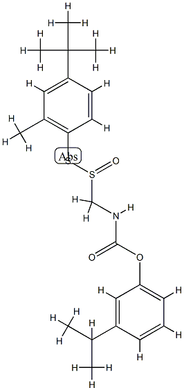 CARBAMIC ACID, (((4-((1,1-DIMETHYLETHYL)-2-METHYLPHENYL)THIO)SULFINYL) METHYL)-, CAS#: 77248-47-6