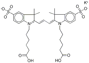 CYANINE 3 BIHEXANOIC ACID DYE, POTASSIUM SALT CAS#: 762260-71-9