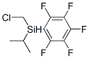Chloromethyl(1-methylethyl)(pentafluorophenyl)silane CAS#: 75943-55-4