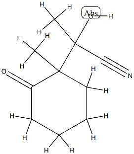 Cyclohexaneacetonitrile,  -alpha--hydroxy--alpha-,1-dimethyl-2-oxo- CAS#: 78747-30-5