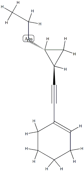 Cyclohexene, 1-[[(1R,2S)-2-ethoxycyclopropyl]ethynyl]-, rel- (9CI) CAS#: 750638-36-9
