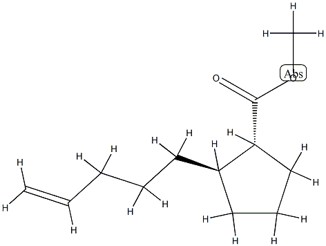 Cyclopentanecarboxylic acid, 2-(4-pentenyl)-, methyl ester, (1R,2R)-rel- (9CI) CAS#: 714957-63-8