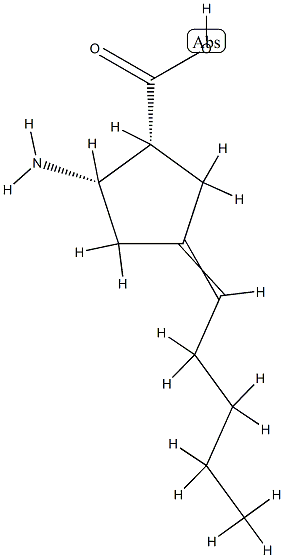 Cyclopentanecarboxylic acid, 2-amino-4-pentylidene-, (1R,2S)-rel- (9CI) CAS#: 785045-27-4