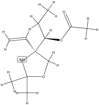 D-threo-Pentitol, 1,2-dideoxy-4-C-ethenyl-4,5-O-(1-methylethylidene)-, acetate (9CI) CAS#: 790721-07-2