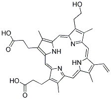 DEUTEROPORPHYRIN IX 2,4 (4,2) HYDROXYETHYL VINYL CAS#: 77222-65-2
