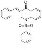 (E)-1-((4-Methylphenyl)sulfonyl)-3-(phenylmethylene)-2,3-dihydro-4(1H) -quinolinone CAS#: 76263-65-5