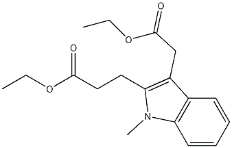 Ethyl3-(3-(2-ethoxy-2-oxoethyl)-1-methyl-1H-indol-2-yl)propanoate CAS#: 74120-22-2
