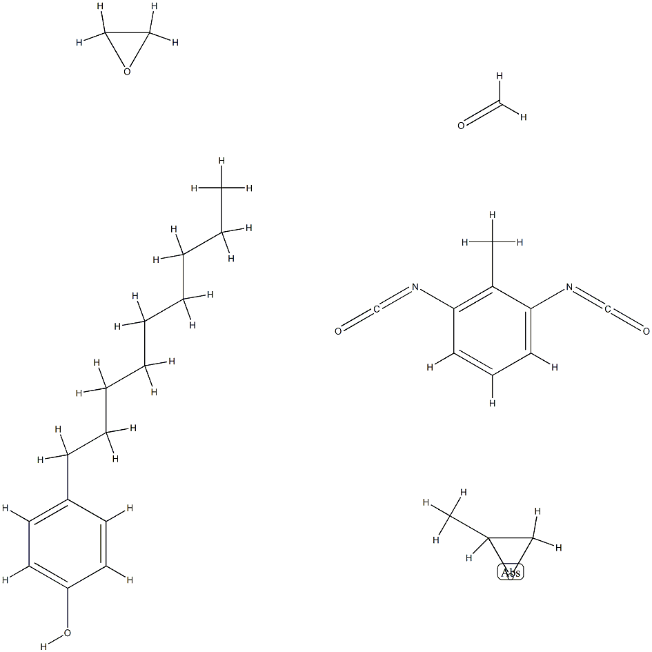 Formaldehyde, polymer with 1,3-diisocyanatomethylbenzene, methyloxirane, 4-nonylphenol and oxirane CAS#: 75125-58-5
