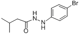 Isovaleric acid, 2-(p-bromophenyl)hydrazide CAS#: 74306-00-6