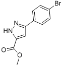 METHYL 3-(4-BROMOPHENYL)-1H-PYRAZOLE-5-CARBOXYLATE CAS#: 78842-74-7