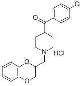 Methanone, (4-chlorophenyl)(1-((2,3-dihydro-1,4-benzodioxin-2-yl)methy l)-4-piperidinyl)-, hydrochloride CAS#: 76362-14-6