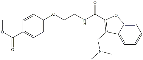 Methyl 4-(2-(3-((diMethylaMino)Methyl) benzofuran-2-carboxaMido)ethoxy)benzoate CAS#: 783356-68-3
