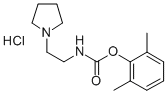 N-(2-(Pyrrolidinyl)ethyl)carbamic acid, 2,6-xylyl ester hydrochloride CAS#: 77985-32-1