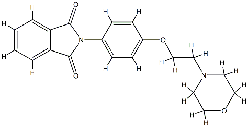N-(4-(beta-N'-morpholinoethoxy)phenyl)phthalimide CAS#: 79684-42-7